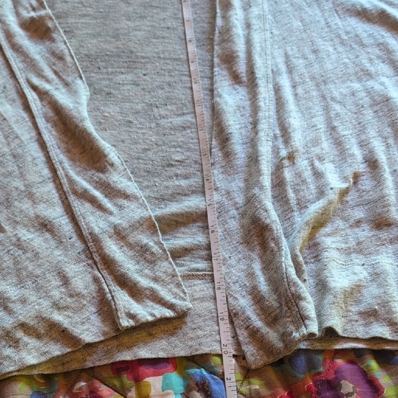 LOFT Gray Cardigan Sweater Open-Front Relaxed Fit - Picture 9 of 11